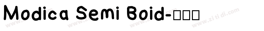 Modica Semi Boid字体转换